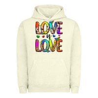 Pigment Pistachio love is love Urban Hoodie - Zillion Design Studio