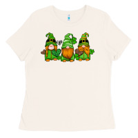 Bone st patricks day gnomes with western hearts and shamrocks Ladies Tee - Artiststas