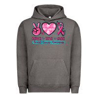 Pigment Tornado Peace Love Cure Breast Cancer Awareness Urban Hoodie - texasbilliewilder
