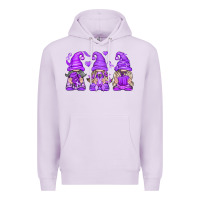 Lilac Domestic Violence Warrior Gnomes Premium Hoodie - texasbilliewilder