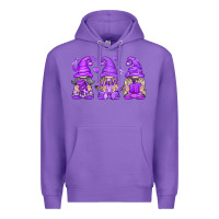 Purple Domestic Violence Warrior Gnomes Premium Hoodie - texasbilliewilder