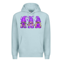 Blue Mist Domestic Violence Warrior Gnomes Premium Hoodie - texasbilliewilder