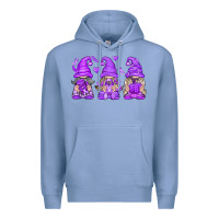 Colony Blue Domestic Violence Warrior Gnomes Premium Hoodie - texasbilliewilder