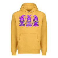 Mustard Domestic Violence Warrior Gnomes Premium Hoodie - texasbilliewilder