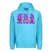 Ocean Blue Domestic Violence Warrior Gnomes Premium Hoodie - texasbilliewilder