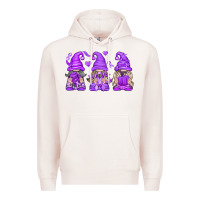 Pale Pink Domestic Violence Warrior Gnomes Premium Hoodie - texasbilliewilder