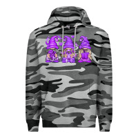 Slate Camo Domestic Violence Warrior Gnomes Premium Hoodie - texasbilliewilder