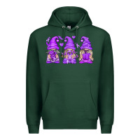 Sports Green Domestic Violence Warrior Gnomes Premium Hoodie - texasbilliewilder