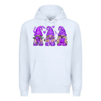 White Domestic Violence Warrior Gnomes Premium Hoodie - texasbilliewilder