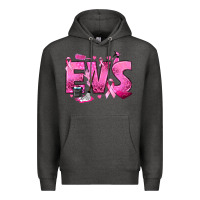 Charcoal Heather Environmental Services Breast Cancer Premium Hoodie - texasbilliewilder
