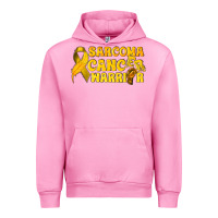 Fuchsia Pink Sarcoma Cancer Warrior Urban Hoodie - texasbilliewilder
