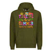 Army Green take me where summer never ends Premium Hoodie - Zillion Design Studio