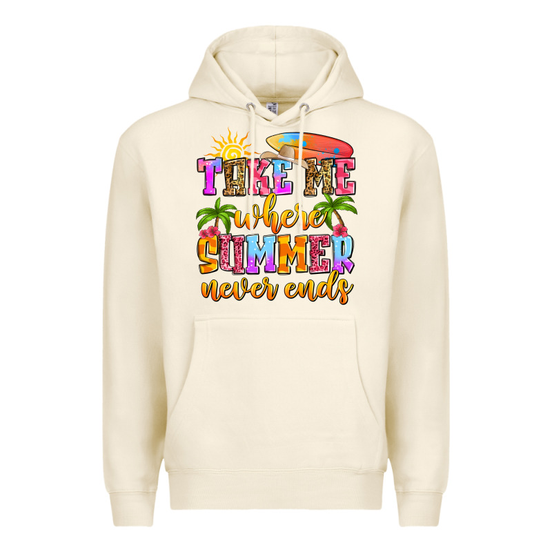 Take Me Where Summer Never Ends Premium Hoodie by Zillion Design Studio | Teevron