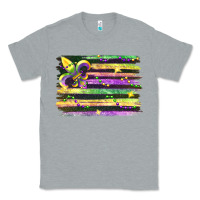Heather Grey mardi gras Classic Tee - FaDigitalArtStudio
