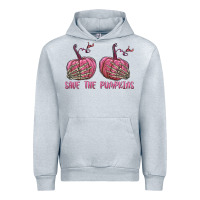 Heather Grey Save The Pumpkins Urban Hoodie - texasbilliewilder