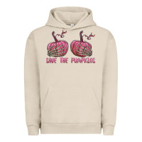 Pigment French Oak Save The Pumpkins Urban Hoodie - texasbilliewilder