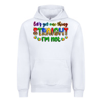 White let's get one thing straight i'm not Urban Hoodie - Zillion Design Studio