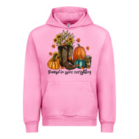 Fuchsia Pink pumpkin spice everything Urban Hoodie - RanaPortraitStore