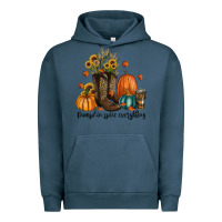 Pigment Midnight Navy pumpkin spice everything Urban Hoodie - RanaPortraitStore