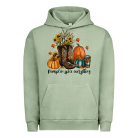 Pigment Oil Green pumpkin spice everything Urban Hoodie - RanaPortraitStore