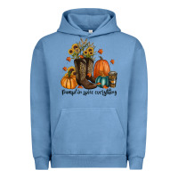 Pigment Pebble Blue pumpkin spice everything Urban Hoodie - RanaPortraitStore