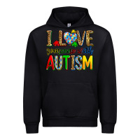Black i love someone with autism Urban Hoodie - Zillion Design Studio