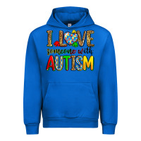 Cobalt i love someone with autism Urban Hoodie - Zillion Design Studio