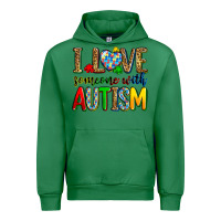 Emerald i love someone with autism Urban Hoodie - Zillion Design Studio