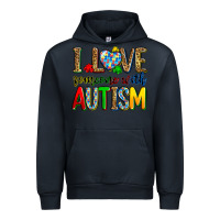 Navy i love someone with autism Urban Hoodie - Zillion Design Studio