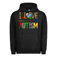 Pigment Black i love someone with autism Urban Hoodie - Zillion Design Studio