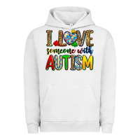Pigment Lunar Rock i love someone with autism Urban Hoodie - Zillion Design Studio