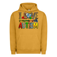 Pigment Peanut Butter i love someone with autism Urban Hoodie - Zillion Design Studio