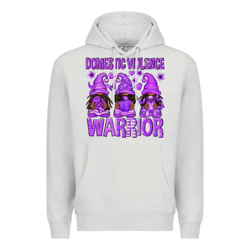 Domestic Violence Warrior Afro Gnomes Premium Hoodie by texasbilliewilder | Teevron