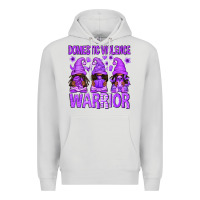 Dove Grey Domestic Violence Warrior Afro Gnomes Premium Hoodie - texasbilliewilder