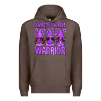 Coffee Domestic Violence Warrior Afro Gnomes Premium Hoodie - texasbilliewilder