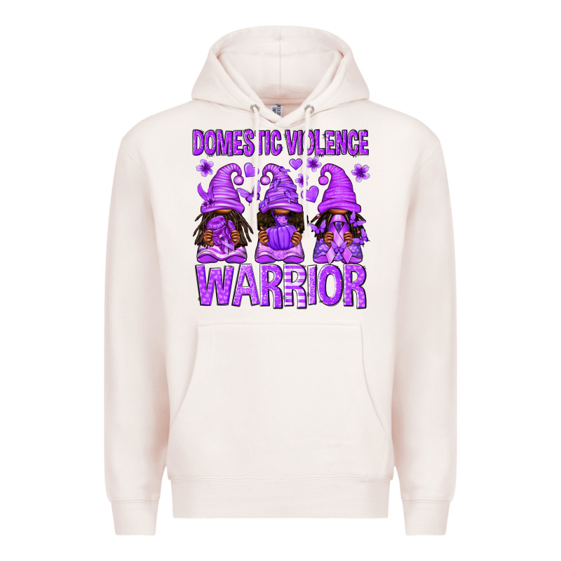 Domestic Violence Warrior Afro Gnomes Premium Hoodie by texasbilliewilder | Teevron