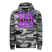 Slate Camo Domestic Violence Warrior Afro Gnomes Premium Hoodie - texasbilliewilder