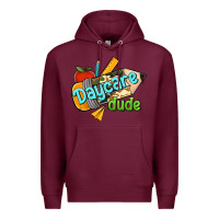 Burgundy daycare dude Premium Hoodie - RanaPortraitStore