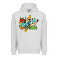 Dove Grey daycare dude Premium Hoodie - RanaPortraitStore