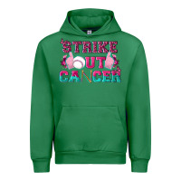 Emerald Strike Out Cancer Baseball Urban Hoodie - texasbilliewilder