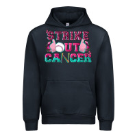 Navy Strike Out Cancer Baseball Urban Hoodie - texasbilliewilder
