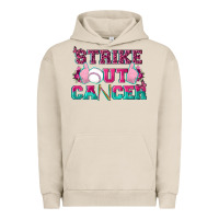Pigment French Oak Strike Out Cancer Baseball Urban Hoodie - texasbilliewilder