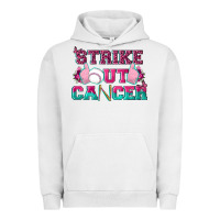 Pigment Lunar Rock Strike Out Cancer Baseball Urban Hoodie - texasbilliewilder