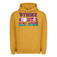 Pigment Peanut Butter Strike Out Cancer Baseball Urban Hoodie - texasbilliewilder