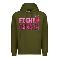 Army Green Fight Cancer Premium Hoodie - texasbilliewilder