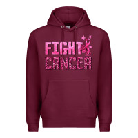 Burgundy Fight Cancer Premium Hoodie - texasbilliewilder