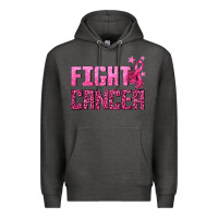 Charcoal Heather Fight Cancer Premium Hoodie - texasbilliewilder