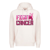 Pale Pink Fight Cancer Premium Hoodie - texasbilliewilder