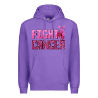Purple Fight Cancer Premium Hoodie - texasbilliewilder