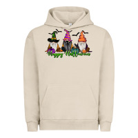 Pigment French Oak happy halloween gnome pumpkin Urban Hoodie - RanaPortraitStore